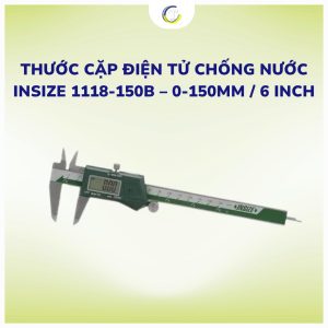 Thước Cặp Điện Tử Chống Nước INSIZE 1118-150B – 0-150mm / 6 Inch