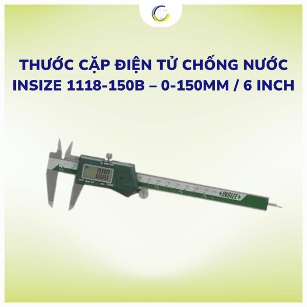 Waterproof Electronic Caliper INSIZE 1118-150B – 0-150mm / 6 Inch.