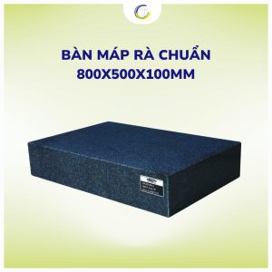 Bàn Máp Rà Chuẩn 800x500x100mm – Cấp Chính Xác 0.0039mm, Trọng Lượng 120 Kg